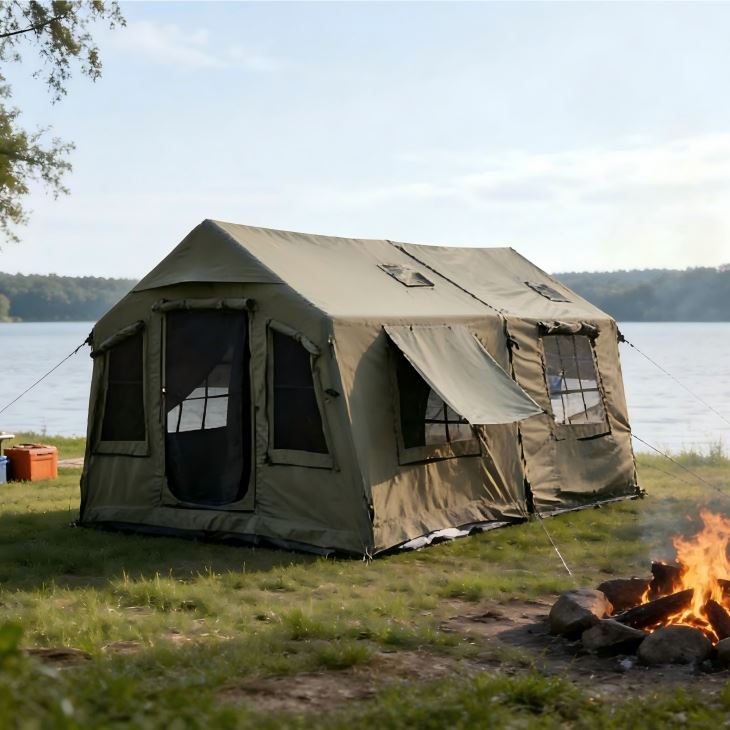 8 Person Inflatable Camping Tent – Large Family Air Beam Tent